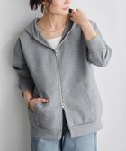 【ピエロ/Pierrot】のダンボールスウェットダブルジップパーカー 大人の最旬トレンドファッション＆コーディネート founy(ファウニー) ファッション Fashion レディースファッション Fashion for Women トップス・カットソー Cut & Sew Tops レディースパーカー・カジュアルフーディー Casual Hoodies & Sweatshirts スウェット・クルーネックトップス Sweatshirts & Crewnecks / Relaxed Fit Sweat Tops プチプライス・低価格 Affordable / Budget Price thumbnail ダンボールスウェットダブルジップパーカー|ID: prp329100004971679 ipo3291000000037282247
