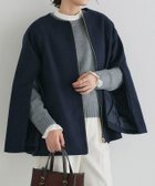 【ピエロ/Pierrot】の2wayケープ風コート【木村えりなさんYouTube紹介アイテム】 大人の最旬トレンドファッション＆コーディネート founy(ファウニー) ファッション Fashion レディースファッション Fashion for Women アウター Coat / Outerwear Collection コート・ロングコート・ピーコート Long Coats, Peacoats & More レディースジャケット・軽アウター Jackets インナー Innerwear シンプル Simple, Minimal トレンド Trend, Trending Now プチプライス・低価格 Affordable / Budget Price エレガント 上品 Elegant thumbnail 167cm / ネイビー / M|ID: prp329100004971707 ipo3291000000037282358
