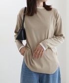 【ピエロ/Pierrot】の裏微起毛レイヤード風カットソー 163cm / ベージュ / M|ID: prp329100004971724 ipo3291000000037282418