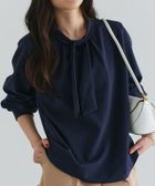 【ピエロ/Pierrot】の裏微起毛タイパフブラウス 160cm / ネイビー / M|ID: prp329100004971731 ipo3291000000037282441