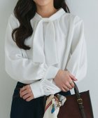 【ピエロ/Pierrot】の裏微起毛タイパフブラウス 160cm / オフホワイト / M|ID: prp329100004971731 ipo3291000000037282443