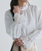 【ピエロ/Pierrot】の襟袖レースブラウス 167cm / オフホワイト / M|ID: prp329100004971785 ipo3291000000037282613
