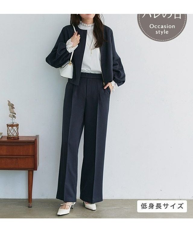 【ピエロ/Pierrot】のボリュームブルゾンワイドパンツセットアップ インテリア・キッズ・メンズ・レディースファッション・服の通販 founy(ファウニー) 　ファッション　Fashion　レディースファッション　Fashion for Women　アウター　Coat / Outerwear Collection　ブルゾンジャケット・スポーティアウター　Blouson Jackets　セットアップ　Matching Sets　レディースパンツ・ボトムス　Pants & Trousers / Bottoms　スーツ　Business Suits & Workwear　スーツパンツ・ドレスパンツ　Suit Pants / Office Trousers / Dress Pants　スーツセット・2点セット・レディーススーツ　Suit Sets / 2-Piece Suits / Office Suit Sets　シンプル　Simple, Minimal　スーツ　Suit, Formalwear　セットアップ　Set-Up, Coordinated Outfit　センター　Center, Center Line　フェミニン　Feminine, Girly　ブルゾン　Blouson, Bomber Jacket　プチプライス・低価格　Affordable / Budget Price　ベーシック　Basic, Essential　ボリュームブルゾンワイドパンツセットアップ|ID: prp329100004971801 ipo3291000000037282662