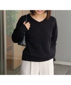 【ピエロ/Pierrot】のプレミアムカシミヤタッチオーバーサイズニット 大人の最旬トレンドファッション＆コーディネート founy(ファウニー) ファッション Fashion レディースファッション Fashion for Women トップス・カットソー Cut & Sew Tops ニット Knit Tops & Sweaters シンプル Simple, Minimal スラックス Slacks, Dress Pants デニム Denim, Jeans Material プチプライス・低価格 Affordable / Budget Price エレガント 上品 Elegant thumbnail 150cm / ブラック / Vネック / M|ID: prp329100004971822 ipo3291000000037282754