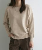 【ピエロ/Pierrot】のプレミアムカシミヤタッチオーバーサイズニット 大人の最旬トレンドファッション＆コーディネート founy(ファウニー) ファッション Fashion レディースファッション Fashion for Women トップス・カットソー Cut & Sew Tops ニット Knit Tops & Sweaters シンプル Simple, Minimal スラックス Slacks, Dress Pants デニム Denim, Jeans Material プチプライス・低価格 Affordable / Budget Price エレガント 上品 Elegant thumbnail 167cm / 杢ベージュ / ボートネック / M|ID: prp329100004971822 ipo3291000000037282759