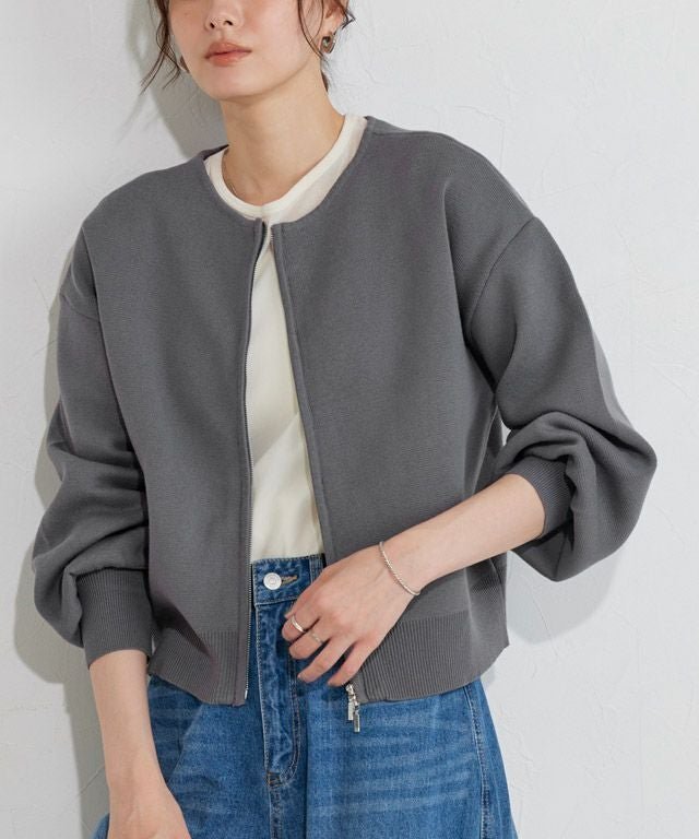 【ピエロ/Pierrot】のスポンジニットカーディガン インテリア・キッズ・メンズ・レディースファッション・服の通販 founy(ファウニー) 　ファッション　Fashion　レディースファッション　Fashion for Women　トップス・カットソー　Cut & Sew Tops　ニット　Knit Tops & Sweaters　カーディガン・羽織り　Layered Style Cardigans　バランス　Balance, Style Balance　フェミニン　Feminine, Girly　プチプライス・低価格　Affordable / Budget Price　167cm / チャコール / M|ID: prp329100004971831 ipo3291000000037282816