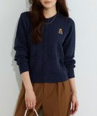 【ピエロ/Pierrot】のTeddyBear ケーブルポケットニットカーディガン 166cm / ネイビー / M|ID: prp329100004971836 ipo3291000000037282831