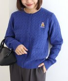 【ピエロ/Pierrot】のTeddyBear ケーブルポケットニットカーディガン 150cm / ブルー / M|ID: prp329100004971836 ipo3291000000037282842