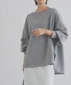 【ピエロ/Pierrot】のRASW ボートネックルーズプレーティングスウェット 大人の最旬トレンドファッション＆コーディネート founy(ファウニー) ファッション Fashion レディースファッション Fashion for Women トップス・カットソー Cut & Sew Tops レディースパーカー・カジュアルフーディー Casual Hoodies & Sweatshirts スウェット・クルーネックトップス Sweatshirts & Crewnecks / Relaxed Fit Sweat Tops プチプライス・低価格 Affordable / Budget Price エレガント 上品 Elegant thumbnail [RASW]ボートネックルーズプレーティングスウェット|ID: prp329100004971850 ipo3291000000037282881