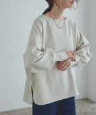 【ピエロ/Pierrot】のRASW ボートネックルーズプレーティングスウェット 大人の最旬トレンドファッション＆コーディネート founy(ファウニー) ファッション Fashion レディースファッション Fashion for Women トップス・カットソー Cut & Sew Tops レディースパーカー・カジュアルフーディー Casual Hoodies & Sweatshirts スウェット・クルーネックトップス Sweatshirts & Crewnecks / Relaxed Fit Sweat Tops プチプライス・低価格 Affordable / Budget Price エレガント 上品 Elegant thumbnail 163cm / 杢オートミール / M|ID: prp329100004971850 ipo3291000000037282883