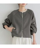 【ピエロ/Pierrot】のノーカラーダンボールブルゾン 167cm / モカグレー / M|ID: prp329100004971864 ipo3291000000037282939