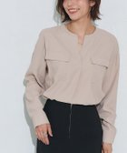 【ピエロ/Pierrot】のポケットノーカラースキッパーブラウス ポケットノーカラースキッパーブラウス【Pierrot】|ID: prp329100004971956 ipo3291000000037283244