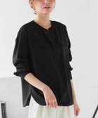 【ピエロ/Pierrot】のポケットノーカラースキッパーブラウス 167cm / ブラック / M|ID: prp329100004971956 ipo3291000000037283253