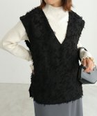 【ピエロ/Pierrot】の【アウトレットSALE!】ジャカードVネックベスト 150cm / ブラック / M|ID: prp329100004971965 ipo3291000000037283295