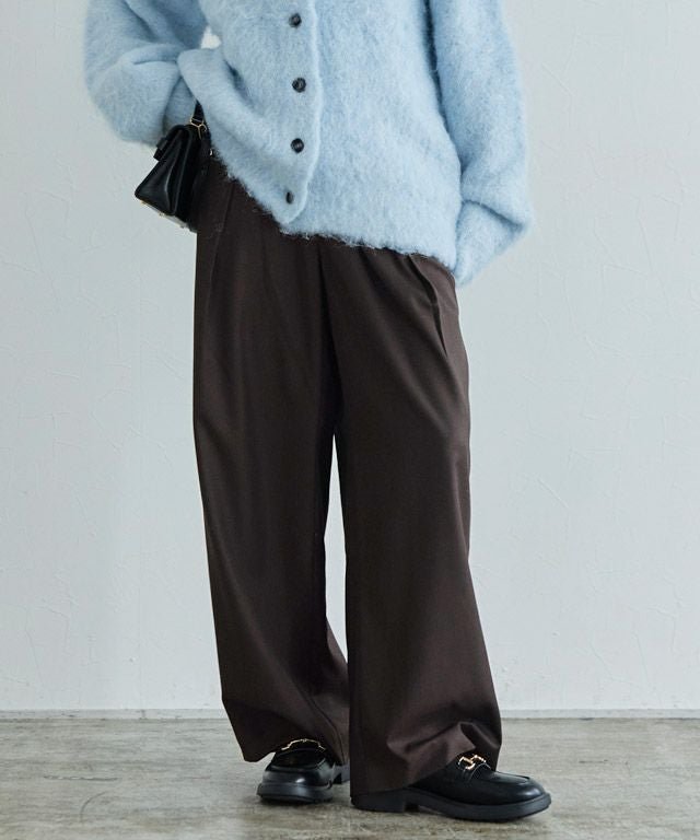 【ピエロ/Pierrot】のRASW ウールミックスタックワイドパンツ【Akaneさん着用アイテム】 大人の最旬トレンドファッション＆コーディネート founy(ファウニー) 　ファッション　Fashion　レディースファッション　Fashion for Women　パンツ　Pants & Trousers　シンプル　Simple, Minimal　スラックス　Slacks, Dress Pants　スリット　Slit, Slit Detail　プチプライス・低価格　Affordable / Budget Price　ポケット　Pocket, Pocket Detail　ミックス　Mix, Mixed Style　ロング　Long, Long-Length　ワイド　Wide, Wide Fit　エレガント 上品　Elegant　 other-1|ID: prp329100004971981 ipo3291000000037283396