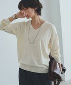 【ピエロ/Pierrot】のRASW ビスコースVネックルーズニット 166cm / アイボリー / M|ID: prp329100004971989 ipo3291000000037283430