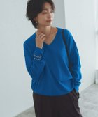 【ピエロ/Pierrot】のRASW ビスコースVネックルーズニット 166cm / ブルー / M|ID: prp329100004971989 ipo3291000000037283431