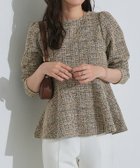 【ピエロ/Pierrot】のツイードペプラムカットソー 大人の最旬トレンドファッション＆コーディネート founy(ファウニー) ファッション Fashion レディースファッション Fashion for Women トップス・カットソー Cut & Sew Tops カットソー・ベーシックTシャツ Cut-and-Sewn Tops / Stretch Tees & Basics カットソー Cut and Sewn Top ストレッチ Stretch, Stretchy Fabric ツイード Twill, Twill Weave トレンド Trend, Trending Now バランス Balance, Style Balance フレア Flare, Flared プチプライス・低価格 Affordable / Budget Price ペプラム Peplum, Flared Hem エレガント 上品 Elegant thumbnail ツイードペプラムカットソー|ID: prp329100004972000 ipo3291000000037283484