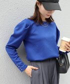 【ピエロ/Pierrot】のカットジャカードパフスリーブプルオーバー【ドラマ着用】 大人の最旬トレンドファッション＆コーディネート founy(ファウニー) ファッション Fashion レディースファッション Fashion for Women トップス・カットソー Cut & Sew Tops カジュアルプルオーバー・ニットトップス Pullovers & Knit Tops / Casual Pullovers ジャカード／ジャガード Jacquard, Woven Pattern スリーブ Sleeve, Long Sleeve / Short Sleeve プチプライス・低価格 Affordable / Budget Price エレガント 上品 Elegant thumbnail 163cm / ブルー / M|ID: prp329100004972004 ipo3291000000037283512
