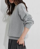【ピエロ/Pierrot】の【コットンブレンド】スウェットライクニット 大人の最旬トレンドファッション＆コーディネート founy(ファウニー) ファッション Fashion レディースファッション Fashion for Women トップス・カットソー Cut & Sew Tops ニット Knit Tops & Sweaters レディースパーカー・カジュアルフーディー Casual Hoodies & Sweatshirts スウェット・クルーネックトップス Sweatshirts & Crewnecks / Relaxed Fit Sweat Tops ウォッシャブル Machine Washable シンプル Simple, Minimal プチプライス・低価格 Affordable / Budget Price ベーシック Basic, Essential 洗える Machine Washable thumbnail 167cm / 杢グレー / M|ID: prp329100004972037 ipo3291000000037283671