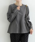 【ピエロ/Pierrot】の【アウトレットSALE!】構築デザインペプラムニット 大人の最旬トレンドファッション＆コーディネート founy(ファウニー) ファッション Fashion レディースファッション Fashion for Women トップス・カットソー Cut & Sew Tops ニット Knit Tops & Sweaters アウトレット Outlet / Clearance シンプル Simple, Minimal スリーブ Sleeve, Long Sleeve / Short Sleeve ドレープ Drape, Draping Fabric パール Pearl, Pearl Accent プチプライス・低価格 Affordable / Budget Price ペプラム Peplum, Flared Hem thumbnail 163cm / グレー / M|ID: prp329100004972050 ipo3291000000037283752