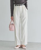 【ピエロ/Pierrot】のセンタープレスタックテーパードパンツ 大人の最旬トレンドファッション＆コーディネート founy(ファウニー) ファッション Fashion レディースファッション Fashion for Women パンツ Pants & Trousers 送料無料 Free Shipping センター Center, Center Line プチプライス・低価格 Affordable / Budget Price エレガント 上品 Elegant thumbnail 162cm / オフホワイト / M|ID: prp329100004972073 ipo3291000000037283839