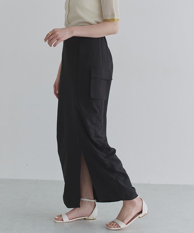 【ピエロ/Pierrot】のECLAM サイドギャザーカーゴスカート インテリア・キッズ・メンズ・レディースファッション・服の通販 founy(ファウニー) https://founy.com/ ファッション Fashion レディースファッション Fashion for Women スカート Skirts ギャザー Gathered, Ruffled ストレッチ Stretch, Stretchy Fabric スリット Slit, Slit Detail トレンド Trend, Trending Now フロント Front, Front Design プチプライス・低価格 Affordable / Budget Price ベーシック Basic, Essential |ID: prp329100004972088 ipo3291000000037283876
