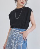 【ピエロ/Pierrot】のECLAM ショルダータックラメカットソー 163cm / ブラック / M|ID: prp329100004972095 ipo3291000000037337364