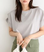 【ピエロ/Pierrot】の軽撥水・防汚タックスリーブドルマンTシャツ 大人の最旬トレンドファッション＆コーディネート founy(ファウニー) ファッション Fashion レディースファッション Fashion for Women トップス・カットソー Cut & Sew Tops シャツ・ブラウス・オフィスカジュアル Elegant Blouses & Button-Ups ロングTシャツ・Tシャツ Longline T-Shirts & Tees カットソー Cut and Sewn Top プチプライス・低価格 Affordable / Budget Price thumbnail 166cm / アイスグレー / M|ID: prp329100004972114 ipo3291000000037283980