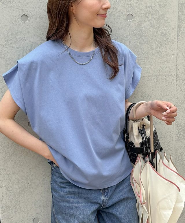【ピエロ/Pierrot】の軽撥水・防汚タックスリーブドルマンTシャツ インテリア・キッズ・メンズ・レディースファッション・服の通販 founy(ファウニー) 　ファッション　Fashion　レディースファッション　Fashion for Women　トップス・カットソー　Cut & Sew Tops　シャツ・ブラウス・オフィスカジュアル　Elegant Blouses & Button-Ups　ロングTシャツ・Tシャツ　Longline T-Shirts & Tees　カットソー　Cut and Sewn Top　プチプライス・低価格　Affordable / Budget Price　163cm / ブルー / M|ID: prp329100004972114 ipo3291000000037283982