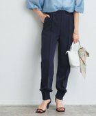 【ピエロ/Pierrot】の【A会場】ピンタックヘムジョガーパンツ 大人の最旬トレンドファッション＆コーディネート founy(ファウニー) ファッション Fashion レディースファッション Fashion for Women パンツ Pants & Trousers 送料無料 Free Shipping シンプル Simple, Minimal プチプライス・低価格 Affordable / Budget Price ポケット Pocket, Pocket Detail リラックス Relax, Relaxed Fit thumbnail 157cm / ネイビー / M|ID: prp329100004972122 ipo3291000000037284014