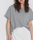 【ピエロ/Pierrot】の汗ジミ防止ターンバックオーバーTシャツ 大人の最旬トレンドファッション＆コーディネート founy(ファウニー) ファッション Fashion レディースファッション Fashion for Women トップス・カットソー Cut & Sew Tops シャツ・ブラウス・オフィスカジュアル Elegant Blouses & Button-Ups ロングTシャツ・Tシャツ Longline T-Shirts & Tees 送料無料 Free Shipping シンプル Simple, Minimal トレンド Trend, Trending Now プチプライス・低価格 Affordable / Budget Price ボックス Boxy, Box Shape 吸水 Absorbent, Quick-Dry thumbnail 158cm / 杢グレー / M|ID: prp329100004972159 ipo3291000000037284193