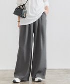 【ピエロ/Pierrot】の接触冷感リネンライクタックワイドパンツ レディース 大人の最旬トレンドファッション＆コーディネート founy(ファウニー) ファッション Fashion レディースファッション Fashion for Women パンツ Pants & Trousers 送料無料 Free Shipping ギャザー Gathered, Ruffled プチプライス・低価格 Affordable / Budget Price リラックス Relax, Relaxed Fit ワイド Wide, Wide Fit 夏 Summer thumbnail 163cm / 杢チャコール / M|ID: prp329100004972180 ipo3291000000037284317