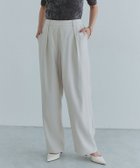 【ピエロ/Pierrot】のECLAM タックストレートパンツ 大人の最旬トレンドファッション＆コーディネート founy(ファウニー) ファッション Fashion レディースファッション Fashion for Women パンツ Pants & Trousers おすすめ Recommended / Our Picks カットソー Cut and Sewn Top ジャケット Jacket, Outerwear ストレート Straight, Straight Cut セットアップ Set-Up, Coordinated Outfit バランス Balance, Style Balance フロント Front, Front Design プチプライス・低価格 Affordable / Budget Price thumbnail 163cm / エクリュ / M|ID: prp329100004972184 ipo3291000000037284338