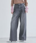 【ピエロ/Pierrot】のECLAM フリンジデザインデニムパンツ 大人の最旬トレンドファッション＆コーディネート founy(ファウニー) ファッション Fashion レディースファッション Fashion for Women パンツ Pants & Trousers デニムパンツ・ジーンズ・美脚デニム Denim Jeans & Pants スタイリッシュ Stylish, Fashionable デニム Denim, Jeans Material トレンド Trend, Trending Now プチプライス・低価格 Affordable / Budget Price ベーシック Basic, Essential ワイド Wide, Wide Fit 切替 Switching, Contrast Panel thumbnail [ECLAM] フリンジデザインデニムパンツ|ID: prp329100004972194 ipo3291000000037284380