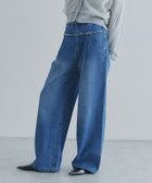【ピエロ/Pierrot】のECLAM フリンジデザインデニムパンツ 大人の最旬トレンドファッション＆コーディネート founy(ファウニー) ファッション Fashion レディースファッション Fashion for Women パンツ Pants & Trousers デニムパンツ・ジーンズ・美脚デニム Denim Jeans & Pants スタイリッシュ Stylish, Fashionable デニム Denim, Jeans Material トレンド Trend, Trending Now プチプライス・低価格 Affordable / Budget Price ベーシック Basic, Essential ワイド Wide, Wide Fit 切替 Switching, Contrast Panel thumbnail 163cm / ブルー / S|ID: prp329100004972194 ipo3291000000037284382