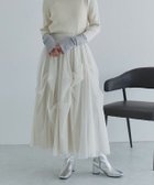 【ピエロ/Pierrot】のECLAM タックデザインチュールスカート 大人の最旬トレンドファッション＆コーディネート founy(ファウニー) ファッション Fashion レディースファッション Fashion for Women スカート Skirts エアリー Airy Texture コンパクト Compact, Small Size チュール Tulip, Tulip Motif プチプライス・低価格 Affordable / Budget Price thumbnail 163cm / オフホワイト / M|ID: prp329100004972233 ipo3291000000037284578