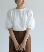 【ピエロ/Pierrot】の【B会場】チュールスリーブプルオーバー 大人の最旬トレンドファッション＆コーディネート founy(ファウニー) ファッション Fashion レディースファッション Fashion for Women トップス・カットソー Cut & Sew Tops カジュアルプルオーバー・ニットトップス Pullovers & Knit Tops / Casual Pullovers スラックス Slacks, Dress Pants チュール Tulip, Tulip Motif デニム Denim, Jeans Material トレンド Trend, Trending Now バランス Balance, Style Balance プチプライス・低価格 Affordable / Budget Price thumbnail 157cm / オフホワイト / M|ID: prp329100004972259 ipo3291000000037284738