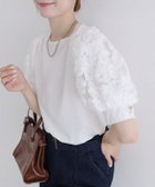 【ピエロ/Pierrot】の【A会場】フラワーコードレースブラウス 大人の最旬トレンドファッション＆コーディネート founy(ファウニー) ファッション Fashion レディースファッション Fashion for Women トップス・カットソー Cut & Sew Tops シャツ・ブラウス・オフィスカジュアル Elegant Blouses & Button-Ups 送料無料 Free Shipping おすすめ Recommended / Our Picks スリーブ Sleeve, Long Sleeve / Short Sleeve デニム Denim, Jeans Material トレンド Trend, Trending Now プチプライス・低価格 Affordable / Budget Price レース Lace, Lace Fabric エレガント 上品 Elegant thumbnail 163cm / オフホワイト / M|ID: prp329100004972270 ipo3291000000037284784
