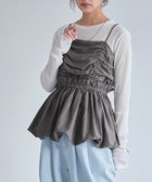 【ピエロ/Pierrot】のECLAM ギャザーバルーンビスチェ 大人の最旬トレンドファッション＆コーディネート founy(ファウニー) ファッション Fashion レディースファッション Fashion for Women トップス・カットソー Cut & Sew Tops ビスチェ Bustiers & Corset Tops / Layered Bustier Style 2025年 2025 2025春夏・S/S Spring/Summer 2025 SS25 おすすめ Recommended / Our Picks カットソー Cut and Sewn Top ギャザー Gathered, Ruffled シャーリング Shirring, Ruched ストライプ Stripe, Striped Pattern タンク Tank Top, Sleeveless Top デニム Denim, Jeans Material ドット Polka Dot, Dot Pattern バルーン Balloon, Balloon Silhouette ビスチェ Bustier, Corset Top フリル Frill, Ruffle プチプライス・低価格 Affordable / Budget Price ベーシック Basic, Essential 切替 Switching, Contrast Panel 無地 Plain, Solid Color thumbnail 163cm / ストライプ / チャコール / M|ID: prp329100004972286 ipo3291000000037284846