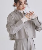 【ピエロ/Pierrot】の【B会場】 ECLAM サイドドロストクロップドシャツ 大人の最旬トレンドファッション＆コーディネート founy(ファウニー) ファッション Fashion レディースファッション Fashion for Women トップス・カットソー Cut & Sew Tops シャツ・ブラウス・オフィスカジュアル Elegant Blouses & Button-Ups おすすめ Recommended / Our Picks セットアップ Set-Up, Coordinated Outfit デニム Denim, Jeans Material トレンド Trend, Trending Now フロント Front, Front Design プチプライス・低価格 Affordable / Budget Price ロング Long, Long-Length 羽織 Haori, Light Jacket thumbnail 163cm / 杢グレージュ / M|ID: prp329100004972289 ipo3291000000037284859