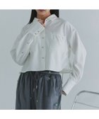 【ピエロ/Pierrot】の【B会場】 ECLAM サイドドロストクロップドシャツ 大人の最旬トレンドファッション＆コーディネート founy(ファウニー) ファッション Fashion レディースファッション Fashion for Women トップス・カットソー Cut & Sew Tops シャツ・ブラウス・オフィスカジュアル Elegant Blouses & Button-Ups おすすめ Recommended / Our Picks セットアップ Set-Up, Coordinated Outfit デニム Denim, Jeans Material トレンド Trend, Trending Now フロント Front, Front Design プチプライス・低価格 Affordable / Budget Price ロング Long, Long-Length 羽織 Haori, Light Jacket thumbnail 163cm / オフホワイト / M|ID: prp329100004972289 ipo3291000000037284861