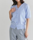 【ピエロ/Pierrot】の多機能ニット5分袖カーディガン 167cm / サックス / M|ID: prp329100004972325 ipo3291000000037285014
