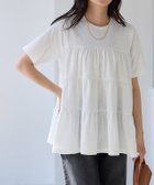 【ピエロ/Pierrot】の【イージーケア】ティアードTシャツ 162cm / オフホワイト / M|ID: prp329100004972329 ipo3291000000037285033