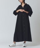 【ピエロ/Pierrot】のRASW ボリュームシャツワンピース 大人の最旬トレンドファッション＆コーディネート founy(ファウニー) ファッション Fashion レディースファッション Fashion for Women ワンピース Dresses シャツワンピース / 1枚で着映えコーデ Shirt Dresses プチプライス・低価格 Affordable / Budget Price リゾート Resort, Vacation Style ワッシャー Washer, Crinkled Finish 無地 Plain, Solid Color thumbnail 166cm / ブラック / M|ID: prp329100004972345 ipo3291000000037285107
