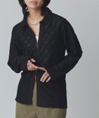 【ピエロ/Pierrot】のRASW カットレースジャカードシャツ 166cm / ブラック / M|ID: prp329100004972348 ipo3291000000037285120