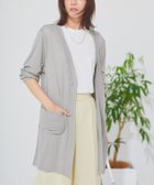 【ピエロ/Pierrot】の接触冷感ロングカーディガン 167cm / 杢グレー / M|ID: prp329100004972399 ipo3291000000037285327