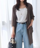 【ピエロ/Pierrot】の接触冷感ロングカーディガン 162cm / モカ / M|ID: prp329100004972399 ipo3291000000037285330