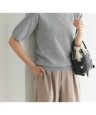 【ピエロ/Pierrot】の【接触冷感/UV/ウォッシャブル】半袖ニット 166cm / 杢グレー / M|ID: prp329100004972466 ipo3291000000037285694