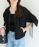 【ピエロ/Pierrot】のドロストショルダーブルゾン 163cm / ブラック / M|ID: prp329100004972585 ipo3291000000037286154